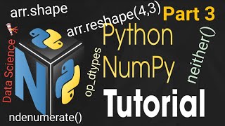 #60 Python Data Science Numpy - Part 3 | Tek Solutions | #datascience| @teksolutions #numpy
