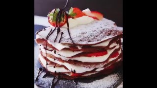 CHOCOLATE MILLE CREPE// CREPES DE CHOCOLATE