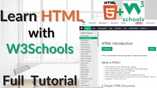 W3Schools HTML Tutorial - HTML Full Course |  Learn W3Schools HTML Course in URDU