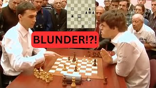 SHOCKING TOUCH MOVE BLUNDER! Young Magnus Carlsen vs Boris Savchenko.