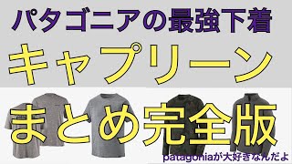 【patagoniaが大好きなんだよ】パタゴニアの最強下着キャプリーンまとめ完全版