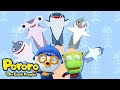 Lagu Pororo | Keluarga hiu dan keluarga dinosaurus👍 | Lagu anak-anak yang disukai seluruh dunia! 💗