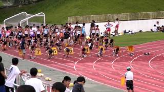 20150905　豊能地区1B記録会　1年男子　100m　KRDTSK　MTSE