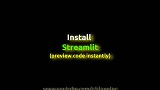 Python Initial Setup | #python #Streamlit #virtualEnvironment