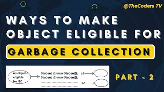 Ways to make java object eligible for Garbage Collector Part - 2 | Garbage Collector | #java