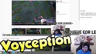 Voyboy Reacts to himself Reacting to his Laugh | Yassuo 1v2 Outplay  - LoL Funny Stream Moments #205