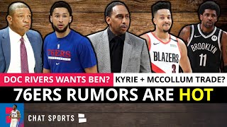 Sixers Rumors: Doc Rivers Wants Ben Simmons Back? CJ McCollum For Simmons? Kyrie Irving Trade?