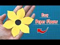 Kelopak Bunga dari kertas | How to make easy 6 Petal Paper flower - A Very simple paper flower