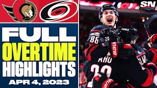 Ottawa Senators vs. Carolina Hurricanes | FULL Overtime Highlights - April 4, 2023