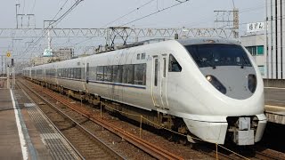 683系2000番台8Ｂ【しらさぎ6号〈6Ｍ〉】　尾張一宮駅2番線到着