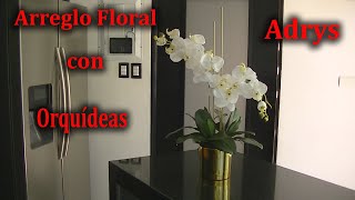 Make a Beautiful Flower Arrangement with Orchids for Bedroom or Bathroom