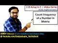 Count frequency of a particular number in matrix in c programming | by Sanjay Gupta