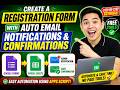 Create a Registration Form with Auto Email Notifications & Confirmations