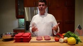 Hamburger Maker - Burger Press - for stuffed patties - How to use by The Burgerizer