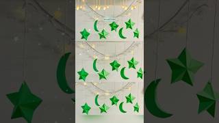 DIY EID Decoration⭐️🌙 #eidmubarak #craft #decoration #ramadan #walldecor #shorts #viral #short