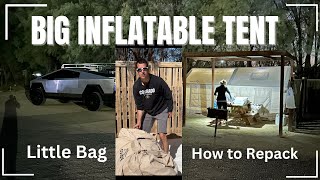 How To BREAK DOWN / DEFLATE a RBM Koala 7 Inflatable Tent, Deflated, Repacked, Pack Away, Dissembled