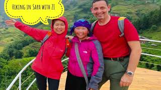 Hiking in the Yellow Rice Paddies of Sapa in Vietnam September 2022