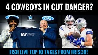 #Cowboys Fish at 6 LIVE: Zeke Holdout? 4 Vets in Danger? Top 10 Takes from Frisc