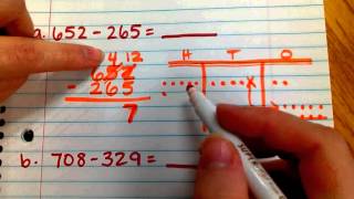 Subtraction Using the Algorithm and Chip Model