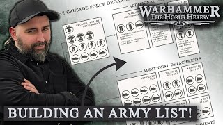 Horus Heresy 3.0 list writing for Beginners. Every step explained
