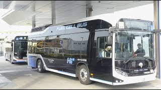 燃料電池バスが集結!! 京急と都営の「SORA」がコラボ!! Fuell Cell Bus TOYOTA「SORA」