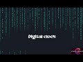 How to make a digital clock by using python and tkinter | Python project