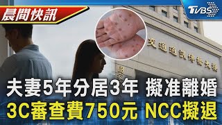 民法擬放寬離婚條件 再婚不再享贍養費 網購3C繳750元審查費 322張繳費擬返還｜TVBS晨間快訊｜TVBS新聞20250220 @TVBSNEWS02