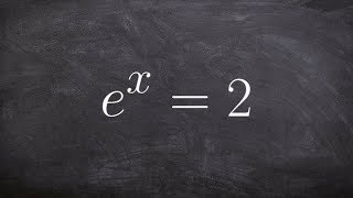 Solving a basic exponential equation