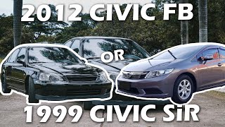 1999 Honda Civic SiR or 2012 Honda Civic FB | JC Vlogz