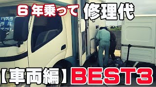 キャンピングカーに6年乗って、かかった修理代ベスト３！【車両編】