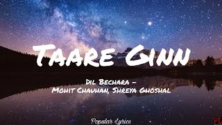Taare Ginn - Dil Bechara (Lyrics)
