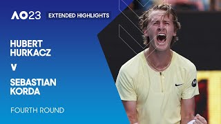Hubert Hurkacz v Sebastian Korda Extended Highlights | Australian Open 2023 Fourth Round