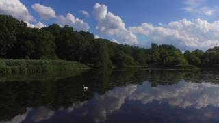 briant park and shongum lake drone footage