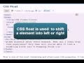CSS Tutorial: css float