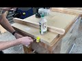 folding outfeed table for a cabinet saw