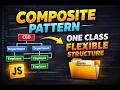 26. Composite Design Pattern in JavaScript | Transparent Composite Explained with Real World Example