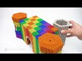 DIY - How To Build Castle Mud Dog House From Magnetic Balls ( Satisfying )  Magnet World 4K