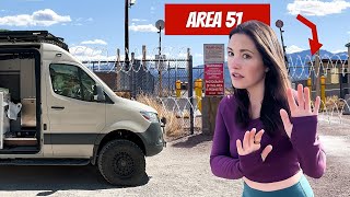 They told me NOT to come here! | Solo Van Camping at AREA 51