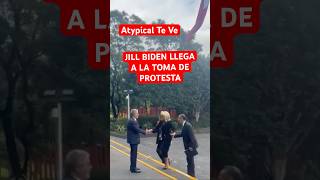 JILL BIDEN LLEGA A LA TOMA DE PROTESTA | #shorts