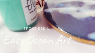 🌊 How to make easy RESIN OCEAN ART? /// 📦 EPOKE Resin Haul Video