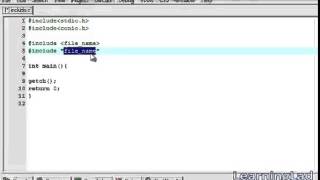 #include Pre Processor Directive with Example 35 C Programming Video Tutor