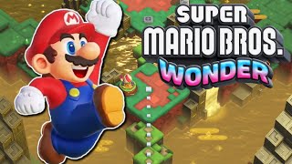 Super Mario Wonder! World 3: 100% Playthrough: Shining Falls [ALL Secret Exits, Purple Coins, Seeds]