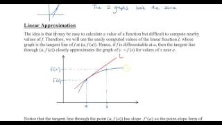 Calculus - Sec 2.9 Linear Approximation