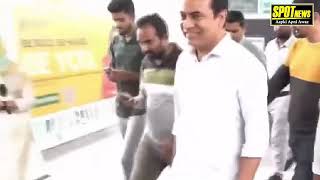 KTR travels in Hyderabad Metro rail