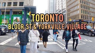 Toronto Downtown Bloor St And Yorkville Village Walking Tour Toronto Canada 4K