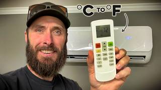 How to Change EG4 Mini Split Remote from Celsius to Fahrenheit