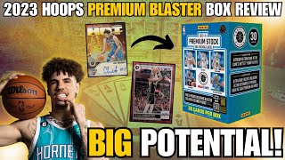 SKY HIGH CEILING!🤯 SHOULD YOU BUY? | PRODUCT REVIEW: 2023-24 Panini Hoops Premium Stock Blaster Box