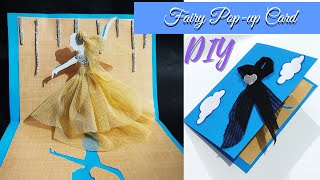 DIY Fairy Pop-up Card//Handmade Card//Pop-up Card//New Year Greetings Card//Crafts Vine