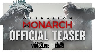 Operation Monarch Official Teaser feat. Godzilla vs. Kong | Call of Duty: Warzone