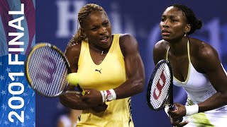 Serena Williams vs Venus Williams in their first Grand Slam final meeting! | US Open 2001 Final